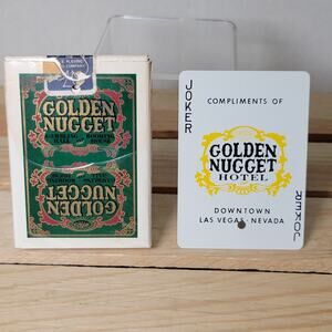 VINTAGE Golden Nugget Deck of Cards (with hole)